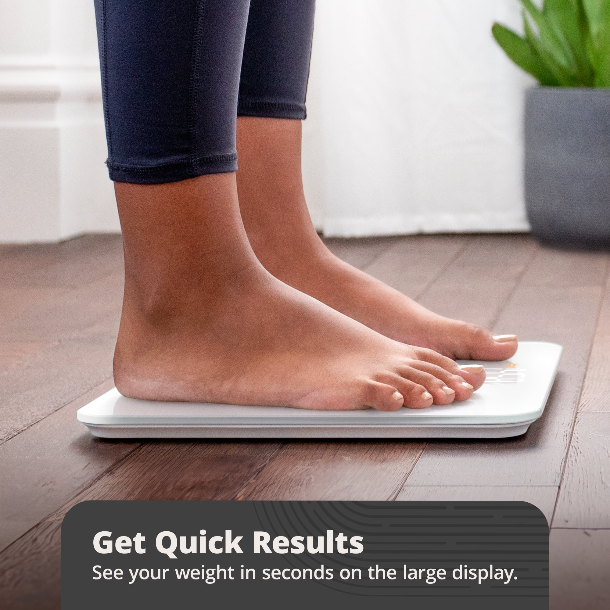 Greater Goods Digital AccuCheck Bathroom Scale, AAA Battery, 400 lbs (White)