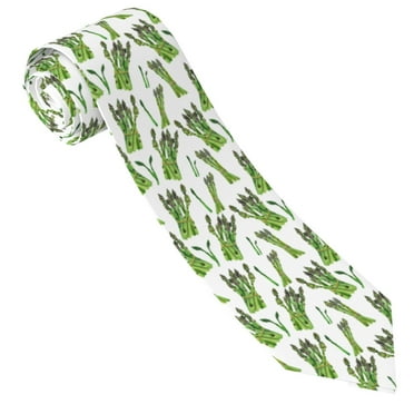 Ties for Men Asparagus pattern Classic Formal Men's Neckties, Soft Comfy Necktie for Business, Wedding, Party, Birthday Gifts