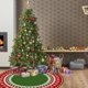 thumbnail image 5 of Falda para árbol de Navidad Fiudx terciopelo vintage 31,5 pulgadas con purpurina, 5 of 6
