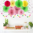 thumbnail image 4 of NestE Hawaiian Luau Party-Decorations Streamers Garland - 33pcs Tassel Banner, Tropical Aloha Tissue Pom Poms Honeycomb,Paper Lantern Fans,Summer Beach Jungle Birthday Baby Shower Decor, 4 of 14