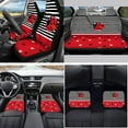 thumbnail image 2 of Yuyamidu Ladybug Car Seat Covers Front Rear Full Set Cute Car Floor Mats Steering Wheel Cover Seat Belt Pads Coasters Handbrake Cover Set, 15 PCS, 2 of 6