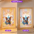 thumbnail image 2 of Watercolor Australian Cattle Dog Happy Birthday Celebration Balloons Gift Party Acrylic Plaque with Wood Photo Frame Box Heeler Lover Gifts Light Box - 00028, 2 of 5