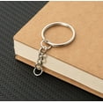 thumbnail image 2 of 50 Pcs 1 Inch/25mm Split Keyrings with Chain Silver Keychain Ring, Key Chains Rings Parts with Open Jump Ring and Connector, 2 of 6