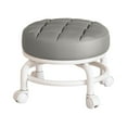 thumbnail image 4 of Taburete giratorio Macarena 360 degree Asiento bajo con ruedas Gris, 4 of 8