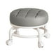 thumbnail image 4 of Taburete giratorio Macarena 360 degree Asiento bajo con ruedas Gris, 4 of 8