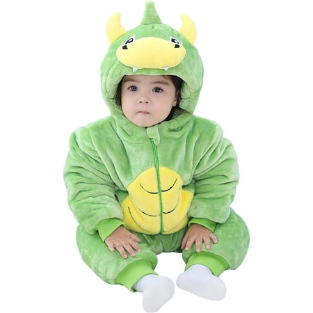 

QWZNDZGR Unisex Baby Warmer Snowsuit Romper Winter Thicken Flannel Jumpsuit Outfits for 0-3T