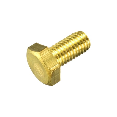 

Brass Hex Bolts M10x20mm 1 Pack Fully Thread Grade 4.8 Machine Screws
