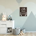 thumbnail image 4 of Stupell Industries Little Man Cave Boy's Rustic Room Sign Brown Wall Plaque Design by Daphne Polselli, 4 of 4