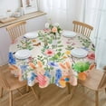thumbnail image 3 of Autumn Sunflowers Tablecloths for Dining Table Waterproof Round Table Cover for Kitchen Living Room, 3 of 6