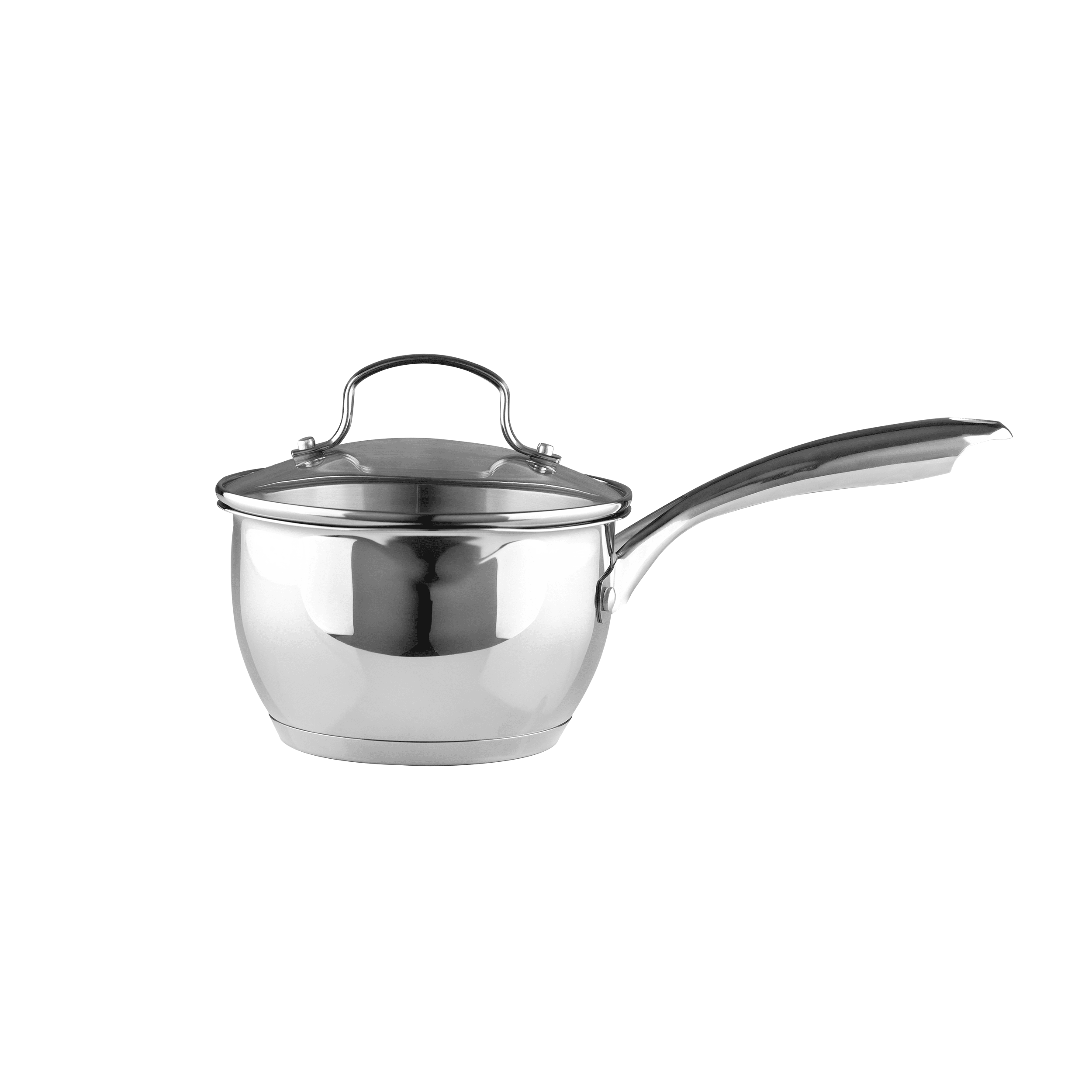 Bergner Essentials 1.5-Quart Stainless Steel Saucier Pot with Tempered  Glass Lid - Bed Bath & Beyond - 35727687