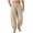 #03 Khaki 【Stock up on Your Favorite Colors】, variant on Men Casual Loose Pants, Drawstring Elastic Waist Joggers, Outdoors Swim Trunks Quick Dry, Beach Vacation Hiking, Summer Beach | AKLJWH,Black 3XL