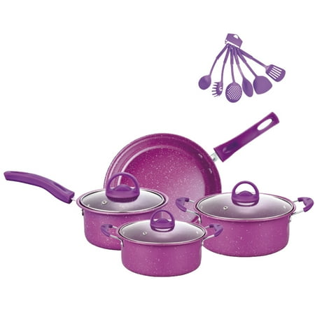 

walmeck Non-Stick Pots And Pans Set 13-Piece Kitchen Set Kitchen Cookware Gifts for Friends and Family