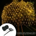 thumbnail image 2 of Guirlandes Lumineuses Solaires à DEL, Rideaux en Maille, Convenant à la Décoration de Cour Intérieure et Extérieure, Mariage et Vacances, 2 of 11