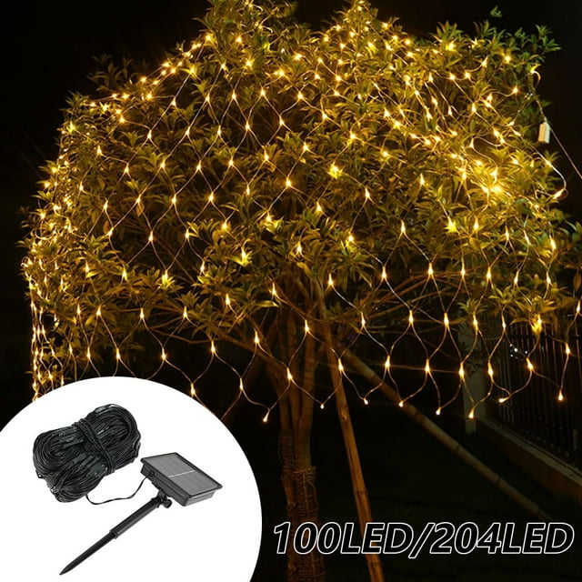 Christmas Lights LED Christmas Net Lights Outdoor Waterproof Christmas Net Lights 100 LED 3.6 FT x 3.6 FT 8 Modes Plug in Decor for Bushes Garden Party Tree