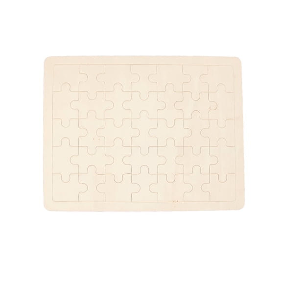 Creatology Blank Jigsaw Wood Puzzle, 12 Pack