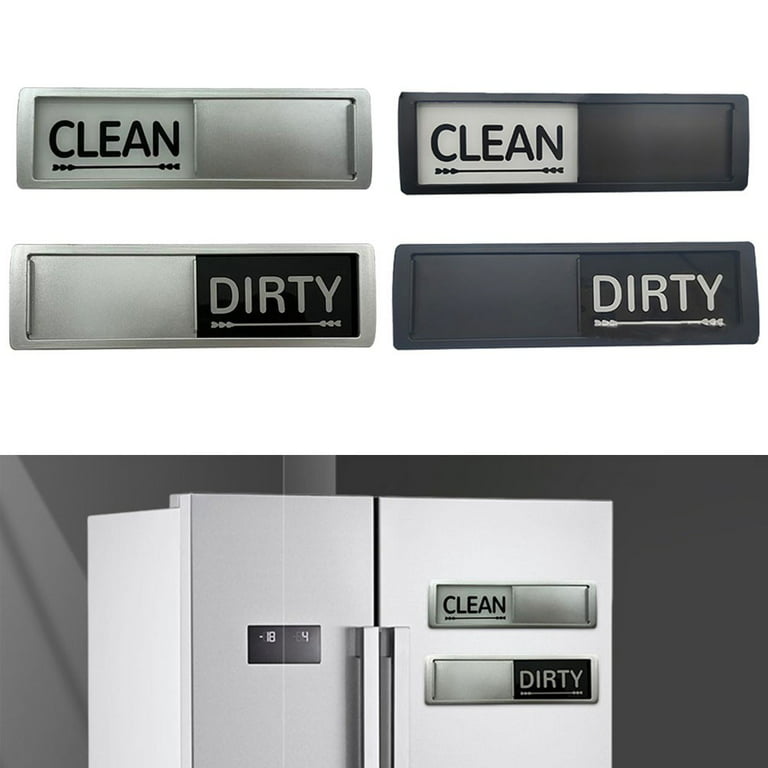 Dishwasher Magnet Clean Dirty Sign for Dishwasher Non-Scratch Magnetic  Indicator