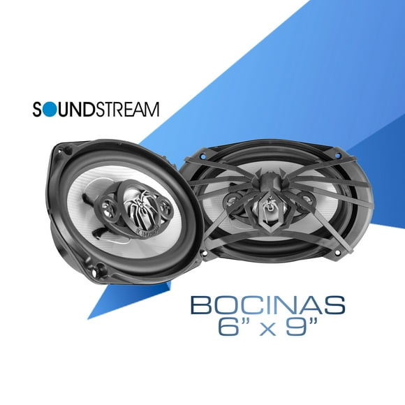 Par de Bocinas SOUNSTREAM Cono Plata 6x9 X4-6.9