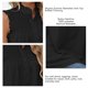 thumbnail image 3 of Camiseta sin mangas para mujer camiseta sin mangas de verano para mujer camisas informales de poliéster sin mangas chaleco con cuello de botones lavable a máquina ANGGREK Otros, 3 of 5