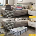 thumbnail image 4 of Solutions de Rangement sous le Lit, Conteneurs Pliables de Grande Taille avec Grande Fenêtre Transparente pour Rangement Domestique Multi-Usage, Lot de 2 Gris Effet Lin, 4 of 6