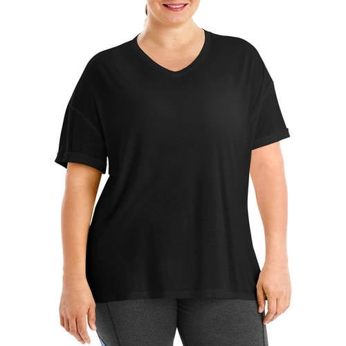 Just My Size Active Mesh Yoke Tee by Just My Size