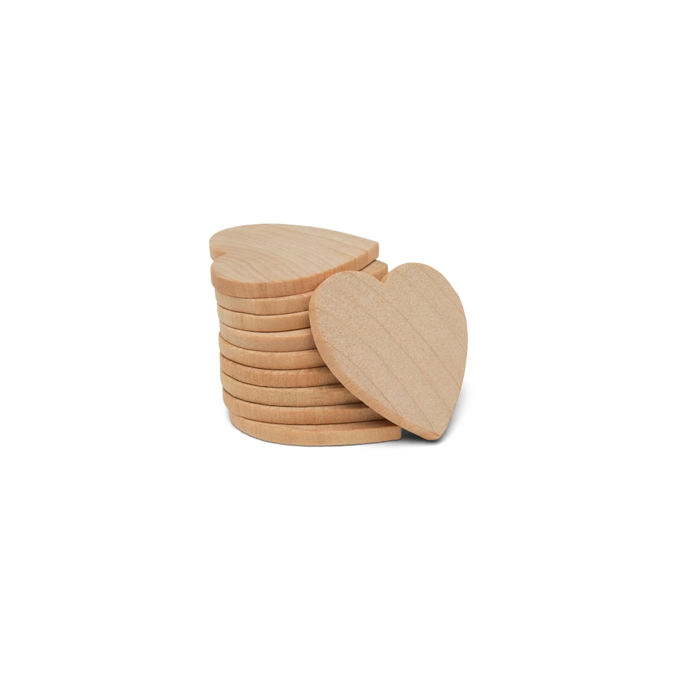 laser cut wooden heart shapes mdf wedding xmas Embellishments Craft 40,50,60 mm 