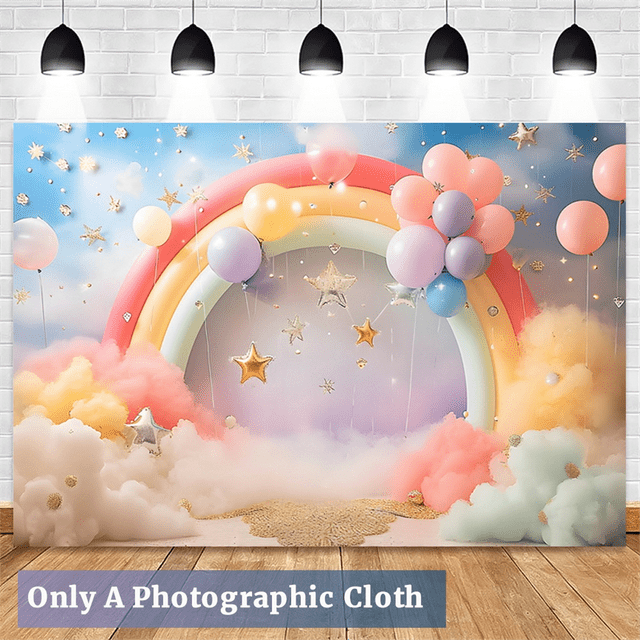 210X150cm European American Valentine's Day Party Backdrops Balloon Roses Pink Heart Banner Photography Backdrops, C