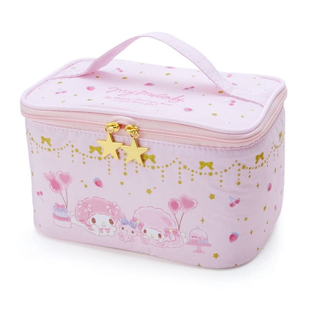 Sanrio Kuromi-neceser de dibujos animados para mujer, bolsa de maquillaje impermeable de Anime, bolsa de almacenamiento de artículos de tocador de viaje, estuche de belleza, regalo para niña