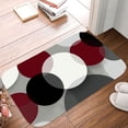 thumbnail image 5 of 1pc Circular Composition Absorbent Non-Slip Bathroom Thickened Flannel Rug Decor,Soft,Quick Drying,Suitable For Indoor/outdoor Use,Bathrooms,Bedrooms,Kitchens,Terrace,Laundry Rooms,16"x24", 5 of 9