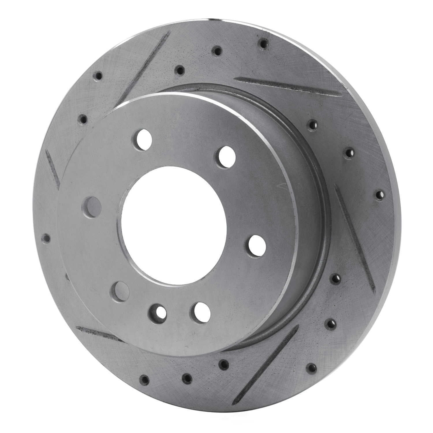 Dynamic Friction Company 631-40044L DFC Brake Rotor - Drilled And Slotted - Silver
