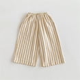 thumbnail image 5 of CAIVO Children Striped Wide Leg Pants For Boys Girls Summer Casual Outdoor Wear Breathable Comfortable Trousers, 5 of 5