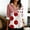 Red, variant on Oplxuo Button Down Shirts for Women Long Sleeve Tops V Neck Blouses Business Casual Outfits Loose Fit