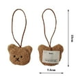 thumbnail image 2 of Bag Decoration Funny Stuffed Dolls with Name Sticker Cartoon Children's Name Tag Keyrings Bag Pendant Bear Pendant Backpack Key Chain Bear Keychain 02, 2 of 8