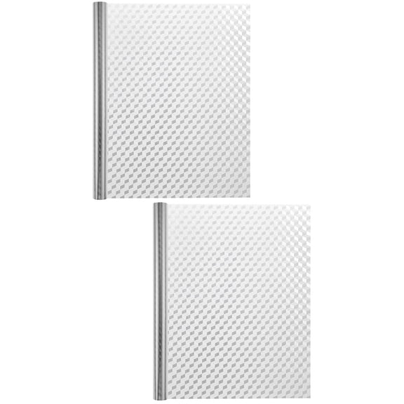 2 Rolls Grease Proof Wall Sticker Kitchen Greaseproof Tile Wallpaper Silver