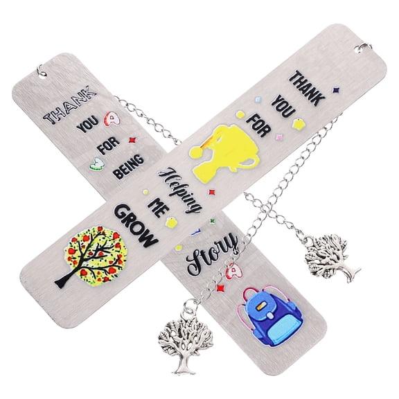 unbranded  2 Pcs Book Markers Journal Reading Log Pendant Bookmark Miss