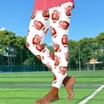 thumbnail image 5 of TaTaai Women Skinny Rugby Random Print Yoga Pants Casual Fashion Leggings Stretchy Fabric Ladies Fitness Daily Commute Street Wear Machine Washable No Fading Stylish Pants Gift, 5 of 5