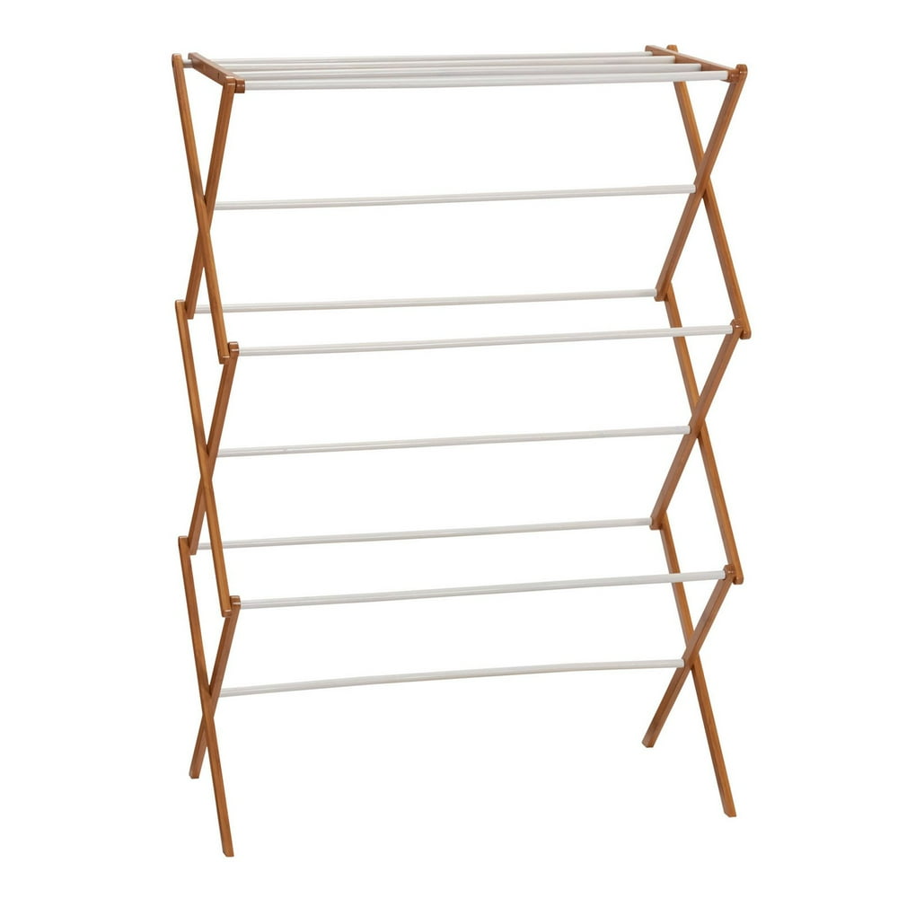 bamboo clothes drying rack