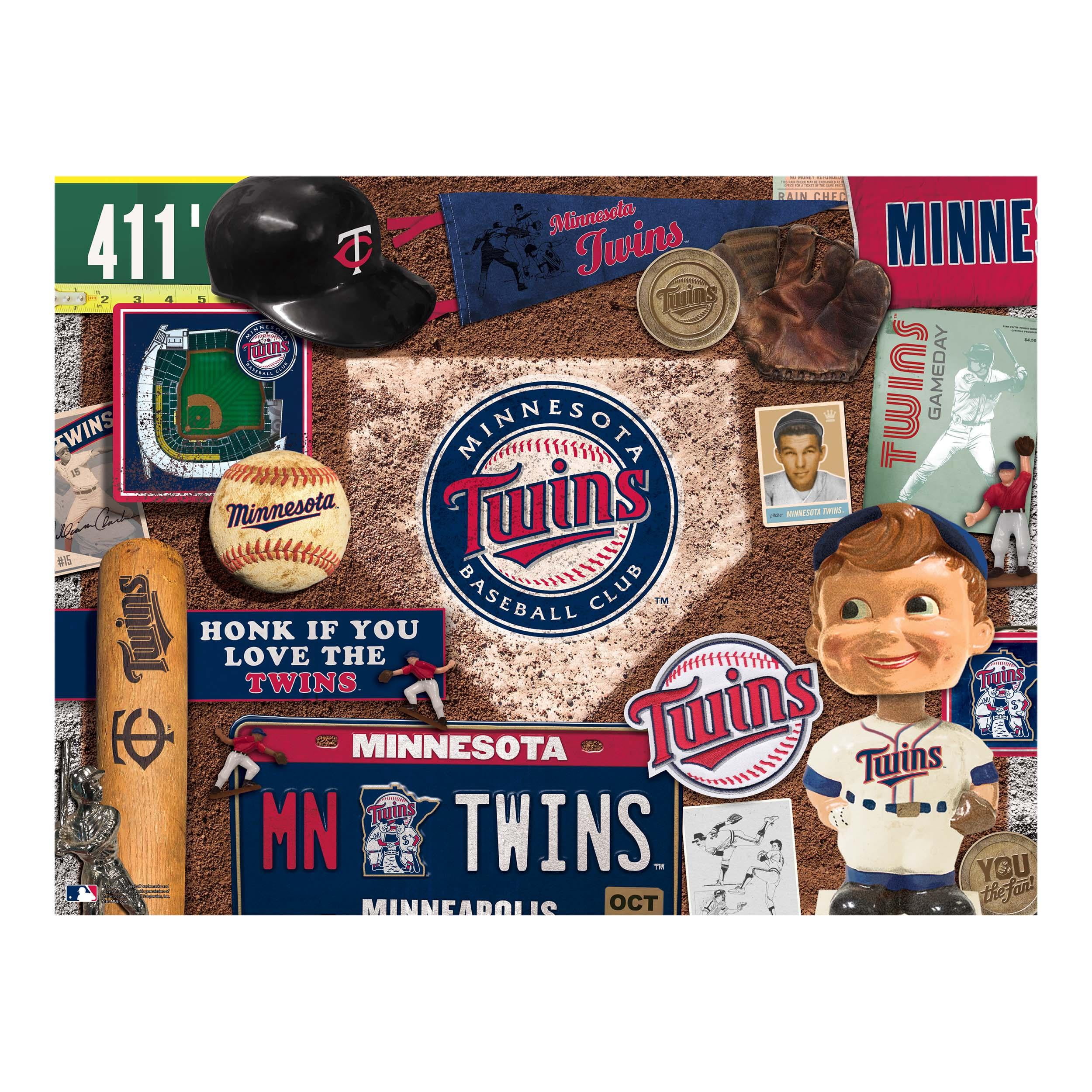 YouTheFan MLB Minnesota Twins Retro Series Puzzle – 500 PC