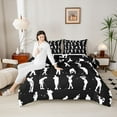 thumbnail image 4 of Castle Fairy Boys Girls Sport Golf Full Size Comforter Sets 3-Piece,Ball Gamer Bedding Comforter Set,Black White Lightweight Bedding Sets,Luxury Bedroom Decor,Reversible, 4 of 8