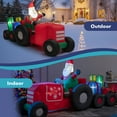 thumbnail image 3 of Costway 9 FT Long Christmas Inflatable Santa Claus Driving Tractor with Gifts Decoration, 3 of 10