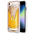 thumbnail image 2 of TECH CIRCLE For iPhone 7 /iPhone 8 /iPhone SE Case with Stand,360 Rotatable Shiny Ring Holder Kickstand Soft TPU Girls Women Case Shockproof Protective Phone Case for Apple iPhone 7 8 SE 4.7",Beer, 2 of 6