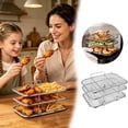 thumbnail image 1 of Ainf Friteuse à Air Chaud Friteuse à Air Chaud Carrée Grille Empilable pour Friteuse à Air Grille de Friteuse à Air Grille Grille en Acier Inoxydable Insert 304 Friteuse à Air Chaud, 1 of 9