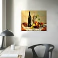 thumbnail image 3 of COMIO Retro Wine Pictures for Kitchen, Vibrant Fruits Wall Art for Dining Room, Canvas Prints Oil Painting Reproduction of Vintage for Living Room Bedroom Home Decorations, 3 of 4