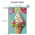 thumbnail image 3 of PHYHOO  Summer Ice Cream Garden Flag  Double Sided Small Burlap Holiday Polka Dots Flag for Outside Yard Welcome White, 3 of 6