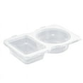 thumbnail image 2 of Penkiiy 20 Sets Double Compartment Condiment Containers with Lid, Transparent Small Plastic Dipping Containers for Condiments or Dips, Sauce Snack, Salad Dressing, Sampling, Travel Snack, 2 of 4