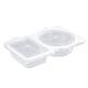 thumbnail image 1 of Contenedor de condimentos de doble compartimento, 50 unidades, tapas de condimentos de doble compartimento, contenedores para refrigerios de doble compartimento., 1 of 3