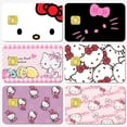 thumbnail image 2 of Nueva pegatina para tarjeta de crédito y débito de Hello Kittys, pegatina de póquer My Melody Kawaii, pegatinas impermeables de dibujos animados, pegatina de chip grande y pequeño, 2 of 5