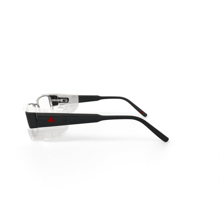 Hilco Vision A2 555 Prescription Safety Glasses, Black, OSHA