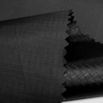 XmhyTop-A 1 Yard Polyester Fabric PU Coated Waterproof Fabric, Tarp Cover Fabric for Outdoor Use, Versatile Tent Bag Kite DIY Fabric,Black