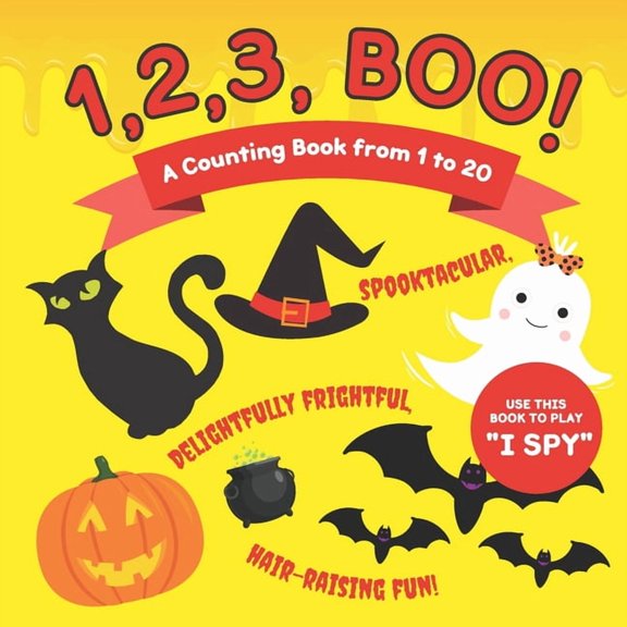 ABC and Counting Books for Kids 1, 2, 3, Boo!: A Counting Book from 1 to 20 I Spy Halloween-Themed, (Paperback)