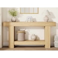 thumbnail image 1 of Farmhouse Console Dining Table, 2-Tier Long Sofa Table with Open Storage for Living Room, Hallway, Foyer, Narrow Entryway Table, Easy Assembly, 1 of 7